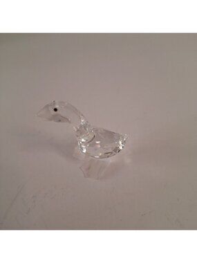 VINTAGE SWAROVSKI CRYSTAL MINIATURE TOM GOSLING GOOSE FROSTED FIGURINE #174961